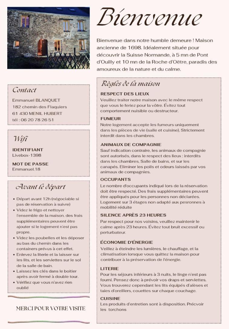 Gite De Campagne Tres Calme Ménil-Hubert-sur-Orne المظهر الخارجي الصورة